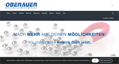 Desktop Screenshot of oberauergmbh.de