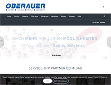 Tablet Screenshot of oberauergmbh.de